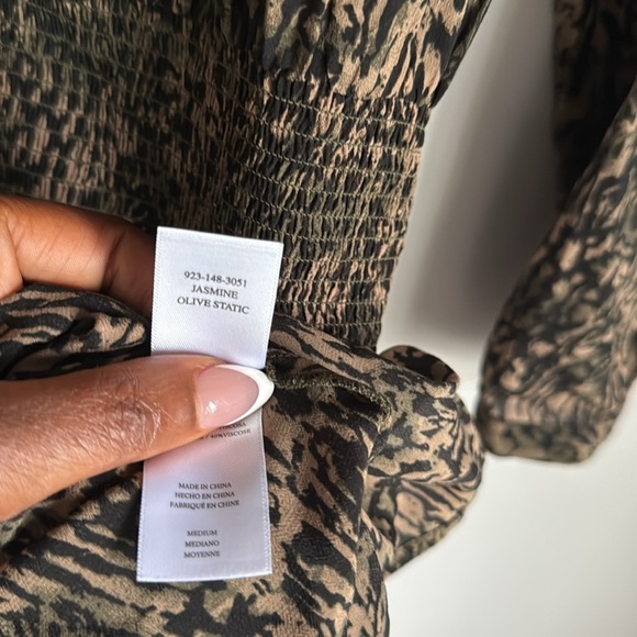 Rails Jasmine Smocked Waist Mini Dress Medium - Picture 8 of 13